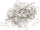 50 Pcs Metal Bag Zipper Pulis Snap Spring Hooks Lanyard 0.6" Length