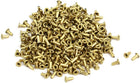 LinkMejor 500pcs M0.9x2.5mm Brass Plated Metal Hollow Eyelets Rivets Gold Tone