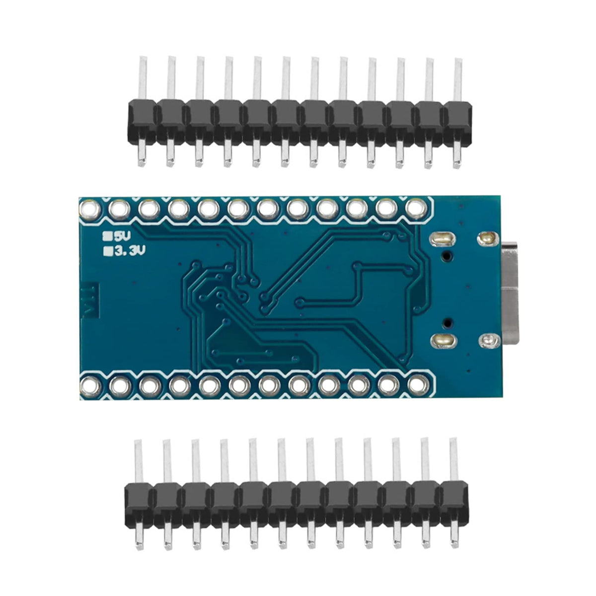 LinkMejor 3pcs Pro Micro ATmega32U4 5V/16MHz Type-C Modul mit Pin-Header, kompatibel mit Arduino