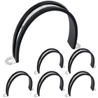 LinkMejor 3 Inch Pipe Strap Fits 3"/75.9-76mm OD, Rubber U Bracket,6PCS