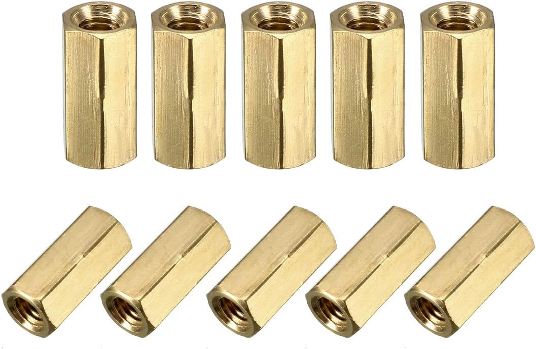 M3x10 Female-Female Hex Brass PCB Motherboard Spacer Standoff for FPV Drone Quadcopter, Computer & Circuit Board 30pcs
