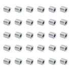 30pcs Aluminum Spacer 5mm Bore x 10mm OD x 9.5mm Length Screw Standoff Bushing Plain Finish Round Metal Spacer for M5 Screws Bolts and Rods