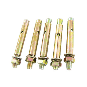 5 Pcs M8 x 80mm Hex Nut Expansion Bolt Sleeve Anchors