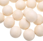 50pcs Round Wood Balls 35mm Diameter Unfinished Solid Wooden Beads, Small Natural Craft Balls for DIY Craft Projects Art Ornaments
