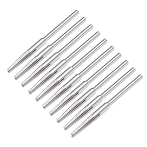 2.35mm Shank Split Mandrel Tapered Sandpaper Holder for Abrasive Sanding Disc 10 Pcs