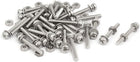 M2.5x20mm 304 Stainless Steel Phillips Pan Head Bolt Screw Nut w Washer 30 Sets