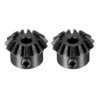 2pcs Bevel Gear 0.8 Module 1:1 Reduction Rate 15T 3mm Hole Dia Bevel Pinion Gear 45# Steel, 45 Degree Steering Gear for Hardware Mechanical Rotation, Black