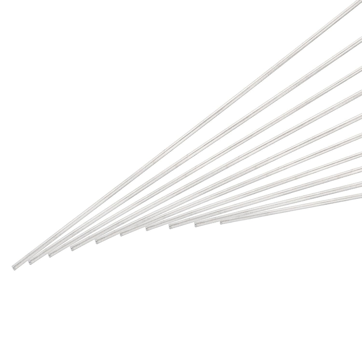 1.5mm x 500mm Stainless Steel Round Rod, Metal Solid Shaft Rods Lathe Bar Stock for DIY Crafts Model Car Helicopter Airplane 10pcs