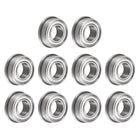 FR188ZZ Flanged Ball 1/4" x 1/2" x 3/16" Double Metal Shielded (GCr15) Chrome Steel Flange Rip Bearings 10pcs