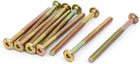 M6 x 80mm Partically Thread Hexagon Socket Head Cap Screw Bolt Bronze Tone 10pcs