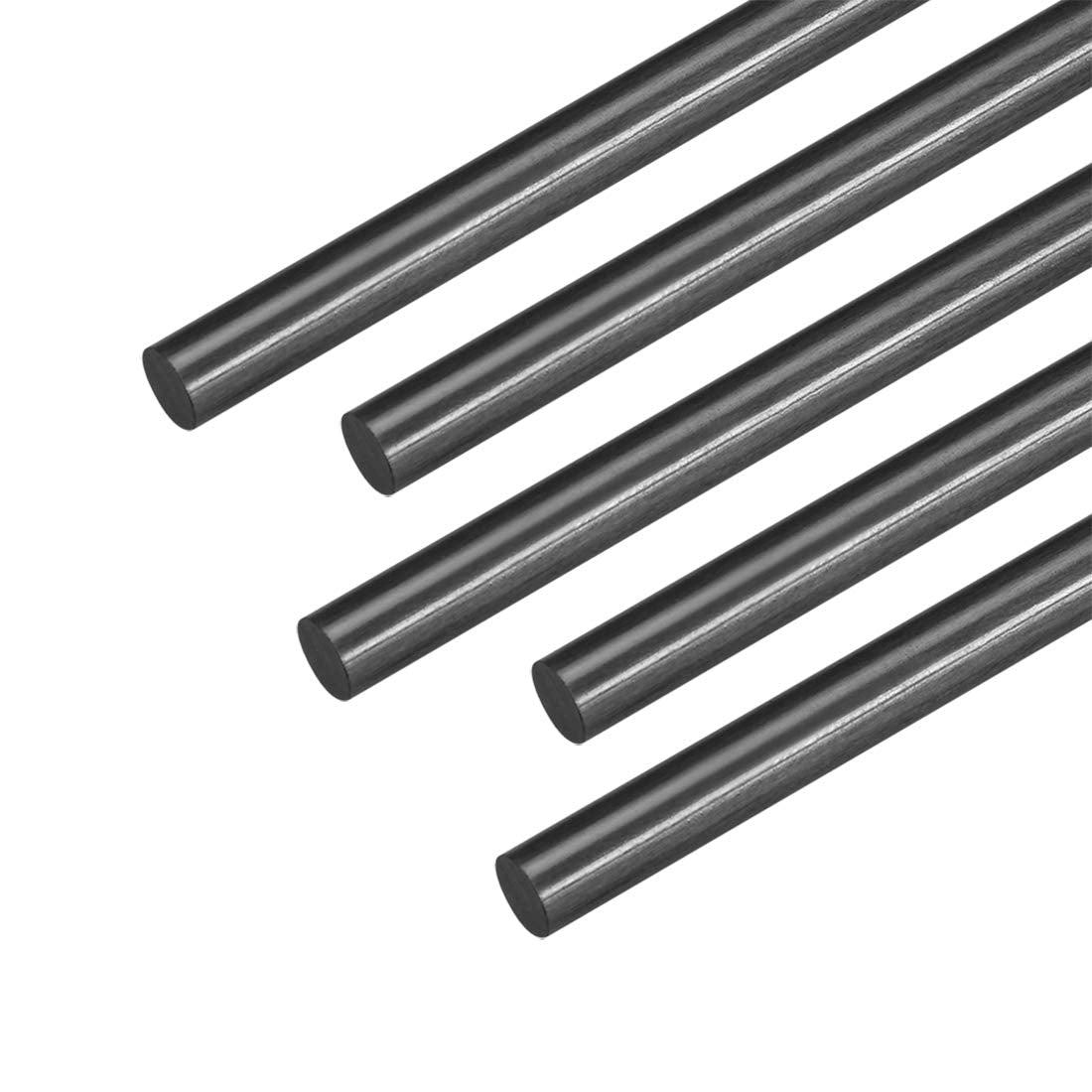 5mm Carbon Fiber Rod for RC Airplane Matte Pole US, 200mm 7.8 inch, 5pcs
