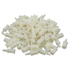 100 Pcs Flame Retardant Nylon Screw Mount PCB Supports 12.5mm High