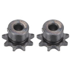 Chain Roller Sprocket, 8mm Bore 3/8" Pitch 9 Tooth Single Strand Type B Chain Sprocket, A3 Carbon Steel Roller Chain Sprocket for ISO 06B Chain, 2Pcs