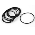 64mm x 58mm x 3mm Black Rubber O Rings Oil Seal Gasket Washer 10 Pcs