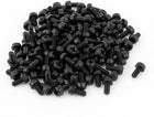 M3 x 6mm Plastic Phillips Pan Head Machine Screws Black 100 PCS