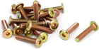 M6x30mm Flat Hex Socket Head Hexagon Furniture Bolts Connector Fastener 20pcs