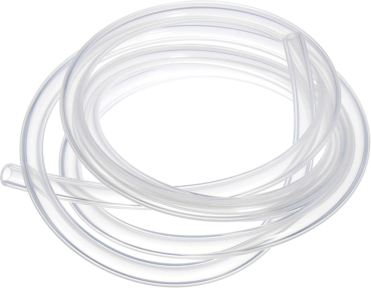 Silicone Tubing, 7mm ID x 12mm OD - 6.56Ft Long Flexible Pure Silicone Hoses, High Temp Clear Hose Tube for Home Brewing, Aquaponics, Air Hose, Irrigation