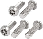 M6x20mm 304 Stainless Steel Button Head Torx Security Tamper Proof Screws 5pcs