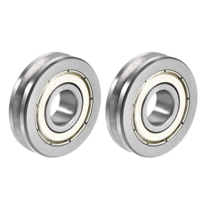 V6000ZZ V-Groove Shaped Bearing 10x30x8mm Double Metal Shielded Chrome Steel Roller Guide Bearing 2pcs