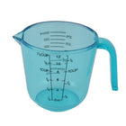 Plastic Cylinder Shape Kitchen Biochemistry Lab Graduated Scale Powder Liquid Beaker Measuring Cup Tool 300ml Clear Blue