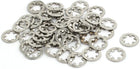 4mm Inner Dia Stainless Steel Internal Tooth Lock Washer Silver Tone 50pcs