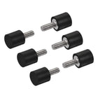 M4 Rubber Mounts, 6pcs Male Thread Shock Absorber, for Motor Generator Compressor Garage Reverse Pump Impact Air Generator Bobbins, D10mmxH10mm