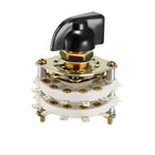 2P10T 2 Pole 10 Position 2 Deck Band Channel Rotary Switch Selector with Plastic Knob