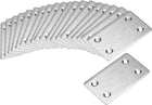 Repair Plate, 60mm x 38mm x 1.5mm, Flat Fixing Mending Bracket Connector, 20 Pcs