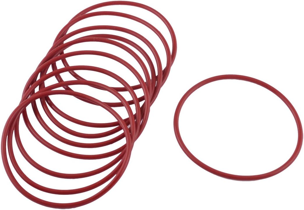 10 Pcs Soft Rubber O Rings Seal Washer Replacement Red 65mm x 2.5mm