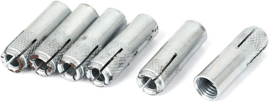 M10 Thread Inner Expansion Bolt Screw Nuts Sleeve Anchors 38x12mm 6pcs