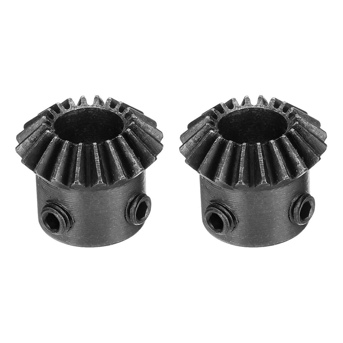 2pcs Bevel Gear 1 Module 1:1 Reduction Rate 20T 10mm Hole Dia Bevel Pinion Gear, 90 Degree Steering Gear for Hardware Mechanical Rotation