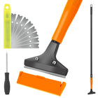 LinkMejor Lâmina de Raspadinha para Piso, Ferramenta de Escova de 4" Larga, 45.7"