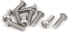 M4x14mm 304 Stainless Steel Button Head Torx Tamper Resistant Screws 10pcs