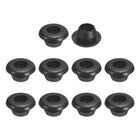38 Pcs Rubber Grommets, 7mm ID 9mm Drill Hole Double Sided Hollow Firewall Hole Plugs Round Electrical Wiring Gasket, Black