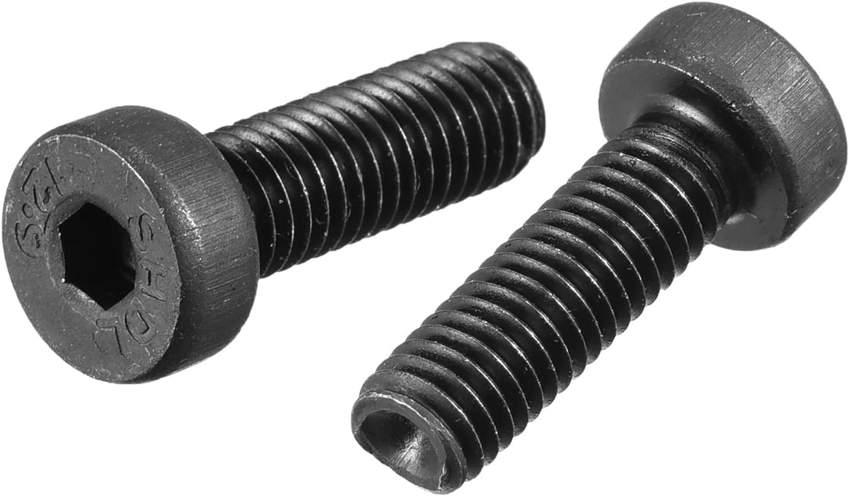 M5x16mm Hex Socket Thin Head Cap Screw Bolts 12.9 Grade Carbon Steel 20pcs