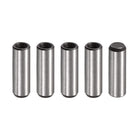 M6 Internal Thread Dowel Pin 5pcs 10x30mm Chamfering Flat Carbon Steel Silver