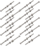 20Pcs M3x55mm 304 Stainless Steel Knurled Hex Socket Head Bolt Nut Set w Washer