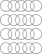 Nitrile Rubber O-Rings, 32mm OD 30mm ID 1mm Width, Metric Sealing Gasket, Pack of 20