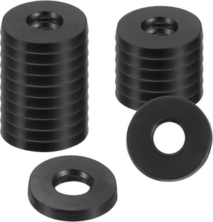18Pcs Rubber Washers, 1/2 OD x 1/4 ID x 0.06" Thickness Flat Washers for Bolts Spacers, Shower Head, Plumbing, Hose Connecting