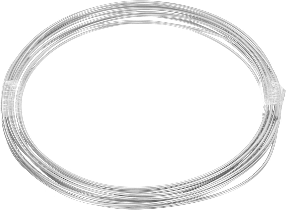 Stainless Steel Tubing Coil, 1/8" OD x 33 ft Industrial 304 Stainless Steel Tube, Welded Steel Tubing, Silver Tone