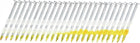 1000Pcs 21 Degree 0.113" x 2" Framing Nails, Galvanized Carbon Steel Plastic Collated Nails for Furniture/Constructions, Color Zinc
