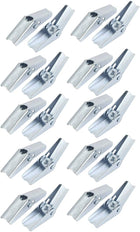 1/4-inch Dia Female Thread Spring Loaded Hollow Wall Anchor Toggle Wing Nut 20pcs