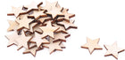 LinkMejor Wooden Star Shaped DIY Craft Christmas Tree Decor Accessories Ornaments 20 x 20mm 30pcs Beige