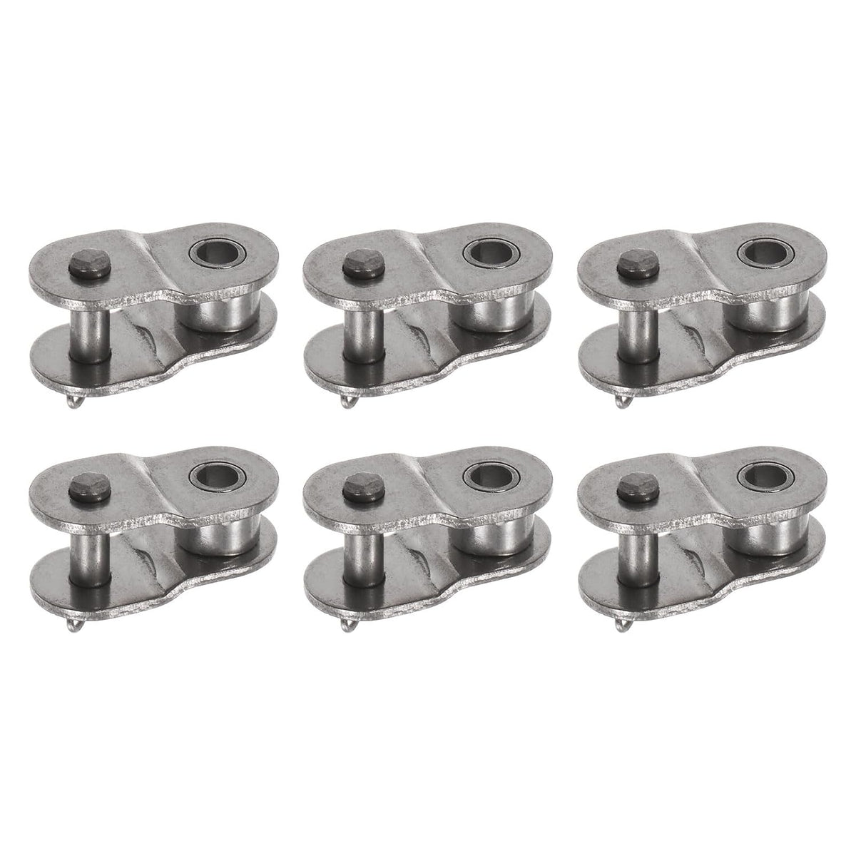 6Pcs Chain Offset Half Link Roller 8mm Pitch Stainless Steel Standard Chain End Connector Split Links for 05B Chain