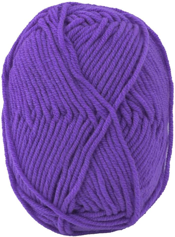 LinkMejor Lady DIY Craft Crochet Winter Socks Weaving Knitting Yarn Cord String 25g Purple
