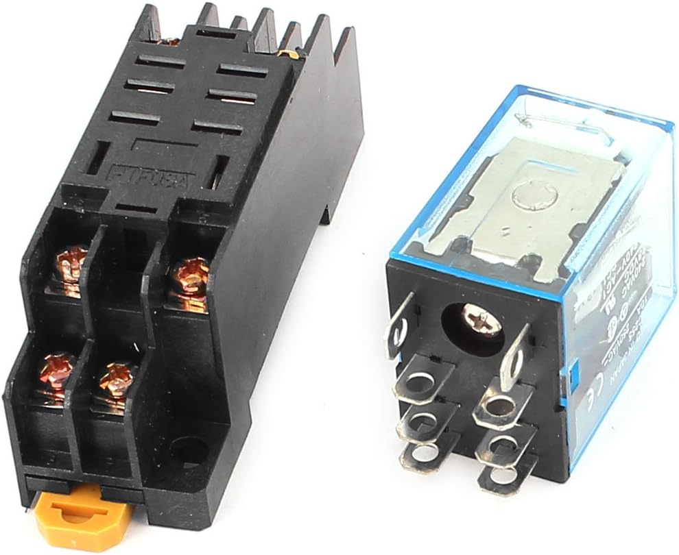 2Pcs LY2N-J DC 12V 7.5A Coil Napięcie 8Pin DPDT Silnik Elektromagnetyczny W Gniazdo