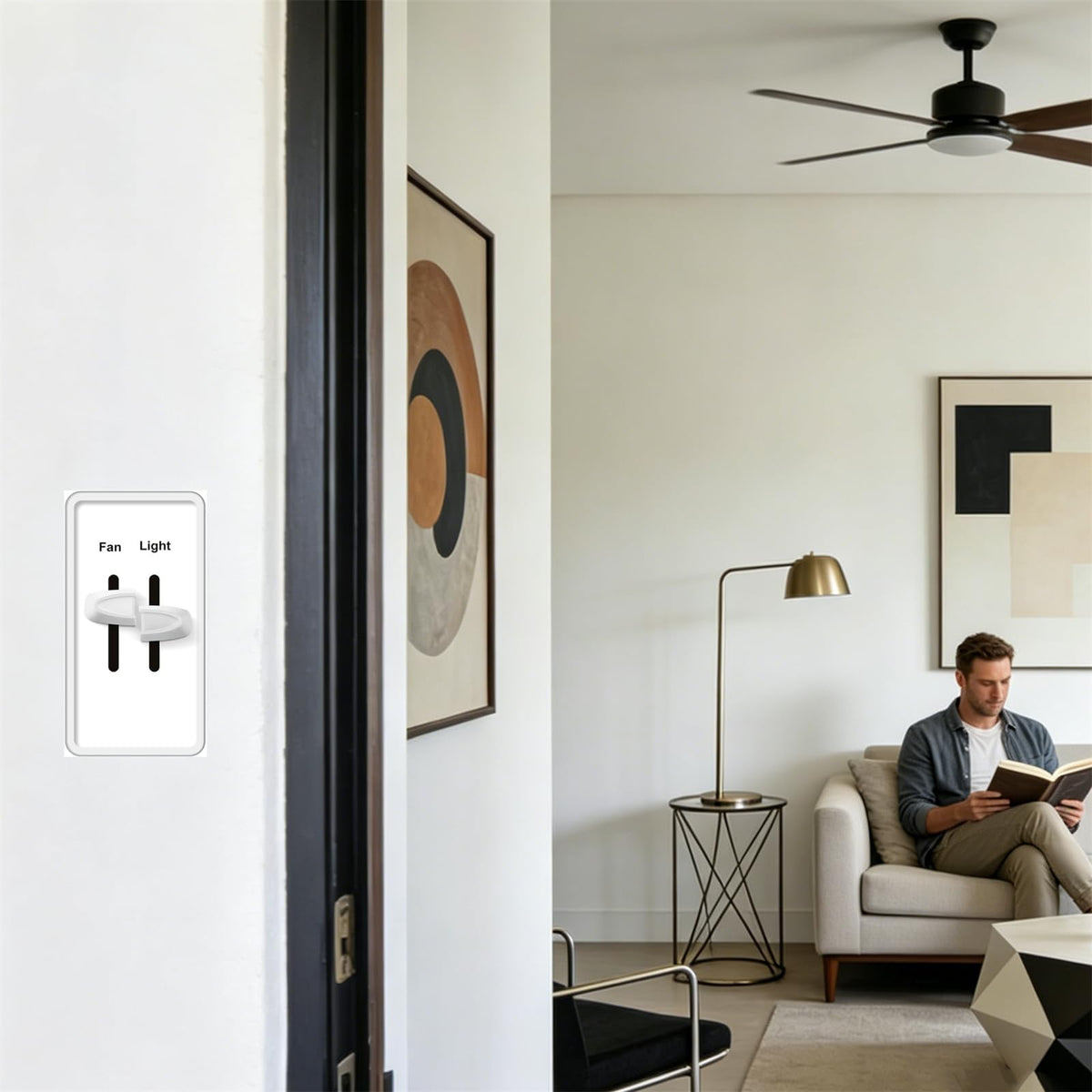 4 PCS 조명 조절 스위치 루프 조절 대체 루프 대체 세트 2개 분할 호환 Lutron Skylark 팬 속도 및 조명 제어 호환