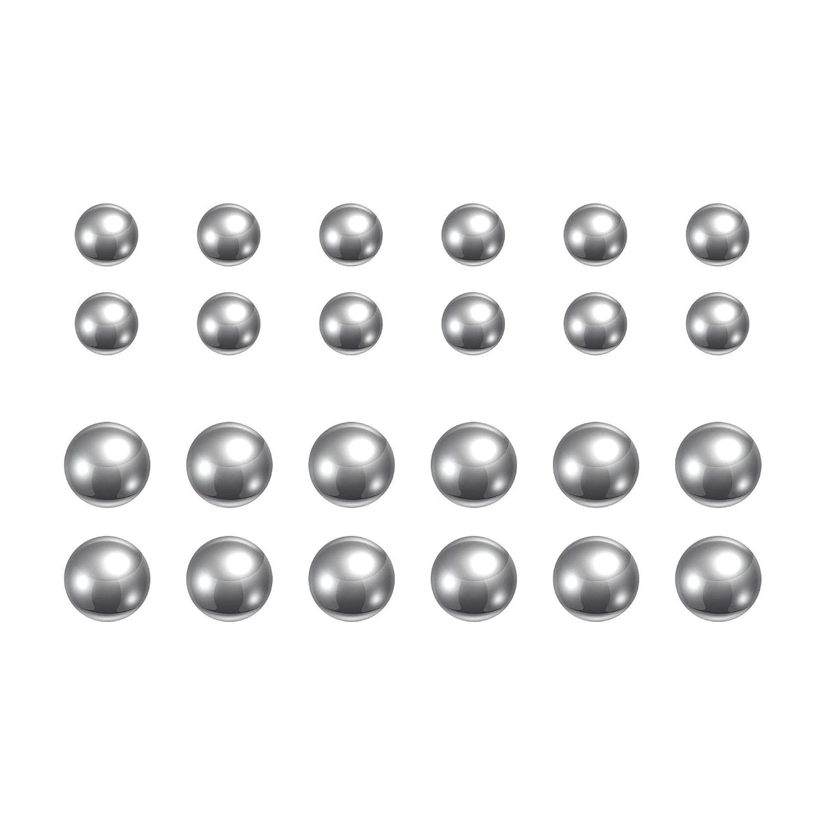 200pcs 3/16", 1/4" 440C Stainless Steel Bearing Balls G25 Precision