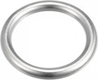 316 Stainless Steel Round Ring Welded O-Rings 35mm(1.38") ID 6mm Thick