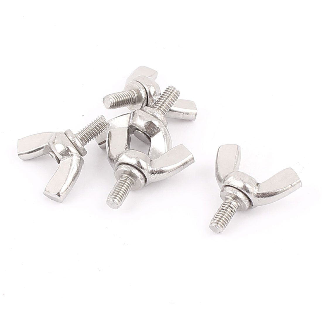 M3x6mm 304 Stainless Steel Wide Wing Head Screw Bolts Fasteners 5pcs